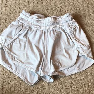 White Lululemon Athletica Shorts
